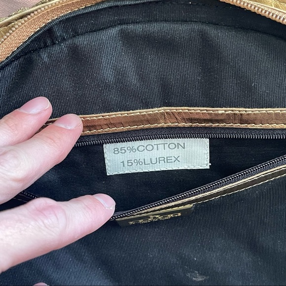 Vintage 90s De Vecchi by Hamilton Hodge woven evening clutch - Picture 5 of 10